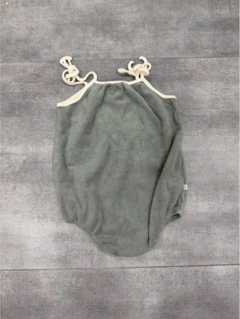 18-24m • Rylee and Cru • Baby Toddler Girl Sage Green Terry Romper Bubble